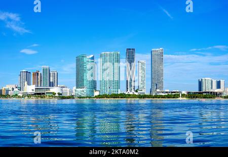 Downtown Miami, Skyline Miami Beach Miami, Florida, USA Stockfoto