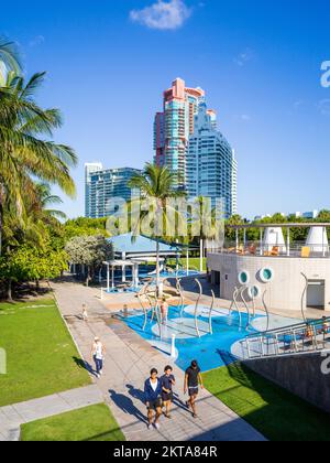 South Pointe Pier Park, South Beach, Miami Beach Miami, Florida, USA Stockfoto