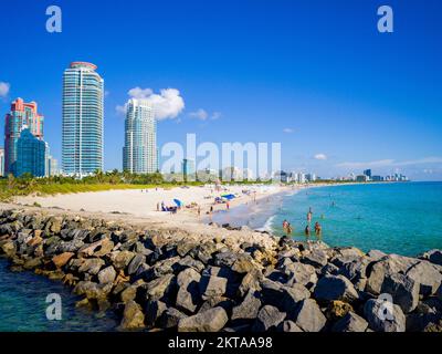 South Pointe Pier Park, South Beach, Miami Beach Miami, Florida, USA Stockfoto