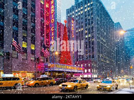 Radio City, New York City, New York, USA Stockfoto