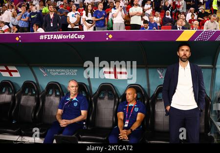 Al-Rayyan, Katar, 29.. November 2022. Gareth Southgate Manager von England während des FIFA-Weltmeisterschaftsspiels 2022 im Ahmad bin Ali Stadium, Al Rayyan. Der Bildausdruck sollte lauten: David Klein/Sportimage Stockfoto