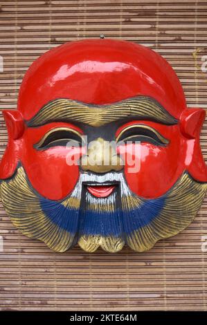 Handbemalte Traditionelle Maske Hanoi Vietnam Stockfoto
