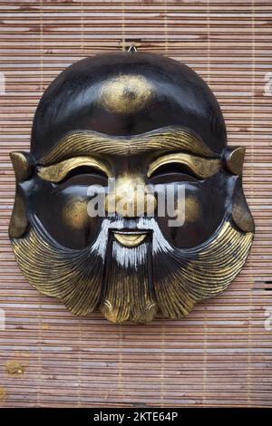 Handbemalte Traditionelle Maske Hanoi Vietnam Stockfoto