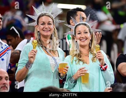 Doha, Katar. 29.. November 2022. Fans USADoha, 29.11.2022, FIFA Fussball WM 2022 in Katar, Gruppenphase, Iran - USA/ PRESSINPHOTO/Sipa USA Guthaben: SIPA USA/Alamy Live News Stockfoto