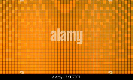 Pixel-Animationsmuster mit Verzerrungen. Bewegung. Elektronisches Bild aus Quadraten oder Pixeln mit Verzerrungen. Bewegliches Muster von Computerquadraten oder p Stockfoto