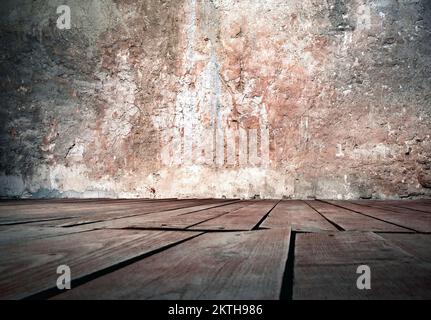 Hintergrund abstrakt alte Oberfläche von Holzboden und -Wand Stockfoto