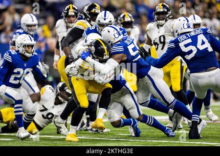 Indianapolis, Indiana, USA. 28.. November 2022. Während eines NFL-Spiels in Indianapolis, Indiana. John Mersits/CSM/Alamy Live News Stockfoto