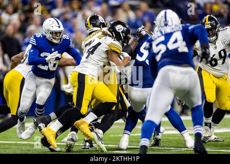 Indianapolis, Indiana, USA. 28.. November 2022. Während eines NFL-Spiels in Indianapolis, Indiana. John Mersits/CSM/Alamy Live News Stockfoto