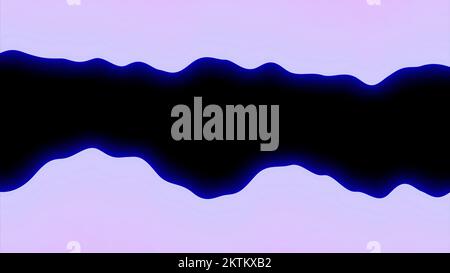 Leuchtende LED-Linienleuchten, minimaler abstrakter rosa und schwarzer Hintergrund. Design. Zufällig fließender, schmaler Lichtstrom Stockfoto