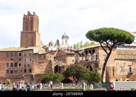 Trajan's Market (Mercati di Traiano Museo dei Fori Imperiali), Via Quattro Novembre, Zentrum von Rom, Rom (Roma), Region Latium, Italien Stockfoto