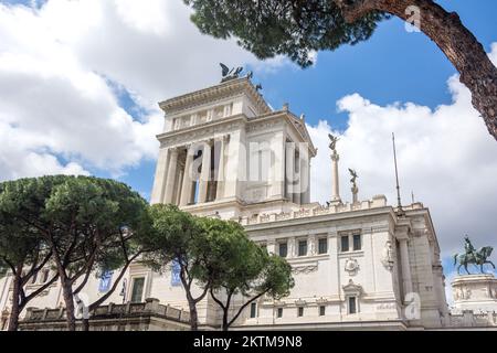 Denkmal Viktor Emmanuel II (Monumento Nazionale a Vittorio Emanuele II), Piazza Venezia, Rom (Roma), Region Latium, Italien Stockfoto