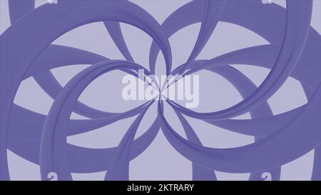 Gelber und violetter Hintergrund. Design.Dense Muster in Bewegungssimulation, die sich in verschiedene Richtungen drehen. Hochwertige 4K-Aufnahmen Stockfoto