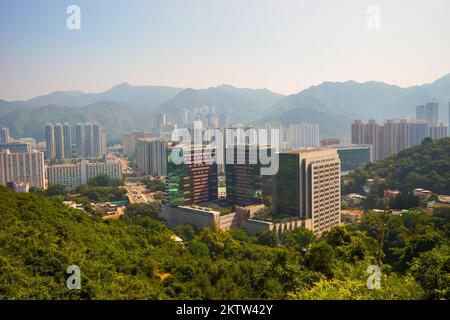 Sha Tin District in den New Territories, Hongkong Stockfoto