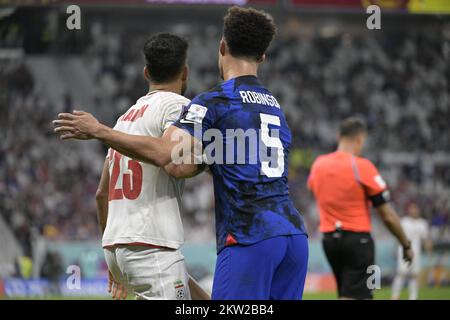 Doha-Katar 29. November 2022, Fußball-Weltmeisterschaft, Spiel zwischen US-amerikanischen und iranischen Teams im Lusail Stadion Stockfoto