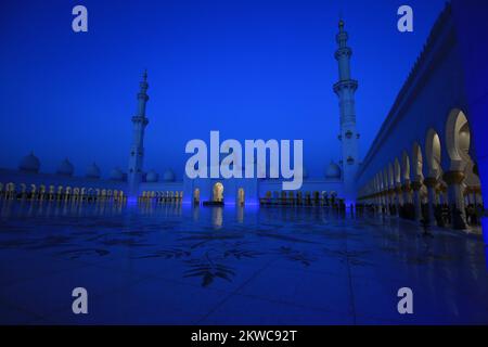 Fantastische Scheich-Zayid-Moschee aus Abudhabi Stockfoto