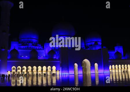 Fantastische Scheich-Zayid-Moschee aus Abudhabi Stockfoto