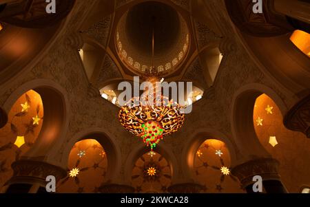 Fantastische Scheich-Zayid-Moschee aus Abudhabi Stockfoto