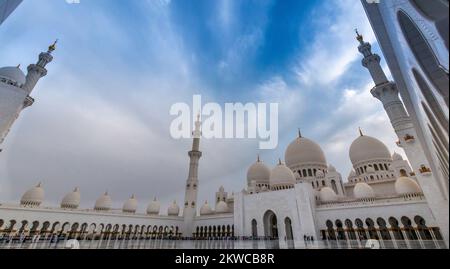 Fantastische Scheich-Zayid-Moschee aus Abudhabi Stockfoto