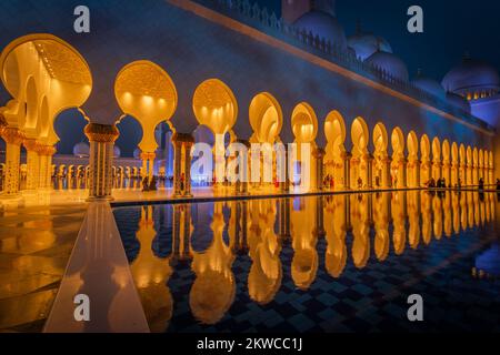 Fantastische Scheich-Zayid-Moschee aus Abudhabi Stockfoto