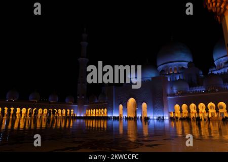 Fantastische Scheich-Zayid-Moschee aus Abudhabi Stockfoto