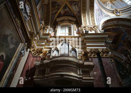 Innenansicht der St. Paul's Cathedral in Mdina, Malta Stockfoto