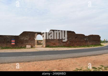 Khajuri Masjid Entarance, Champaner-Pavagadh Archäologischer Park, UNESCO-Weltkulturerbe, Gujarat, Indien Stockfoto