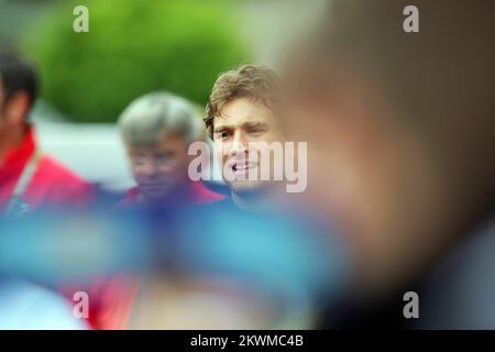 05.06.2012., Sielanka nad Pilica, Warka, Polen - kroatische Fußballmannschaft hat ein offenes Workout für Zuschauer vom ersten Tag der Ankunft im Camp abgehalten, das während der Europameisterschaften stattfinden wird. Nikica Jelavic. Foto: Slavko Midzor/PIXSELL Stockfoto