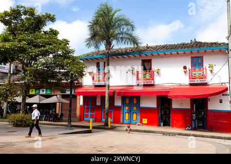 San Roque, Antioquia, Kolumbien - 7. November 2022. Wunderschöne Gemeinde Kolumbien, im Departement Antioquia gelegen. Stockfoto