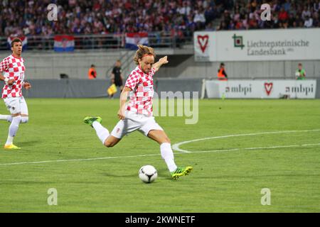 14/08/2013., Vaduz, Liechtenstein - Friendly Match, Liechtenstein - Kroatien. Foto: Zlatko Škrinjar / HaloPix / PIXSELL Stockfoto