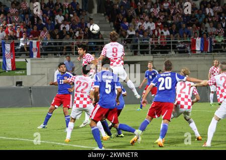 14/08/2013., Vaduz, Liechtenstein - Friendly Match, Liechtenstein - Kroatien. Foto: Zlatko Škrinjar / HaloPix / PIXSELL Stockfoto