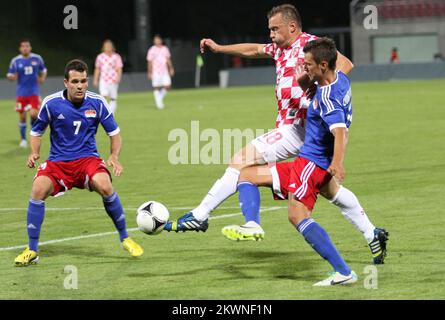 14/08/2013., Vaduz, Liechtenstein - Friendly Match, Liechtenstein - Kroatien. Foto: Zlatko Škrinjar / HaloPix / PIXSELL Stockfoto