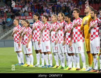 14/08/2013., Vaduz, Liechtenstein - Friendly Match, Liechtenstein - Kroatien. Foto: Zlatko Škrinjar / HaloPix / PIXSELL Stockfoto