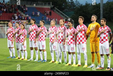 14/08/2013., Vaduz, Liechtenstein - Friendly Match, Liechtenstein - Kroatien. Foto: Zlatko Škrinjar / HaloPix / PIXSELL Stockfoto