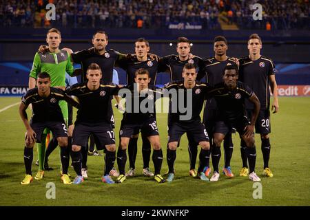 21.08.2013., Maksimir, Zagreb - erstes Spiel der vierten Qualifikationsrunde der Champions League, GNK Dinamo - Österreichisch Bec. Dinama. Foto: Marko Prpic/PIXSELL Stockfoto