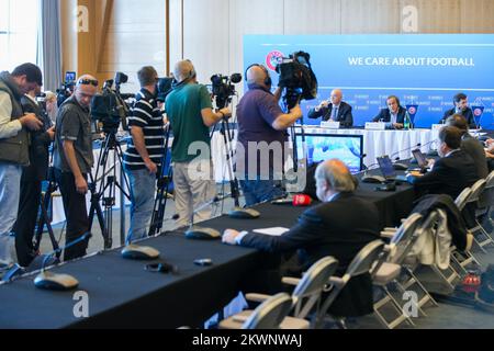 09/20/2013., Palace Hotel, Dubrovnik, Kroatien - Pressekonferenz UEFA unter Leitung von Michel Platini. Foto: Grgo Jelavic/PIXSELL Stockfoto