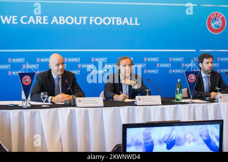 09/20/2013., Palace Hotel, Dubrovnik, Kroatien - Pressekonferenz UEFA unter Leitung von Michel Platini. Foto: Grgo Jelavic/PIXSELL Stockfoto