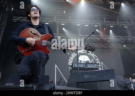 24.06.2015., Zagreb, Kroatien - Musikfestival. Black Rebel Motorcycle Club-Konzert. Foto: Borna Filic/PIXSELL Stockfoto