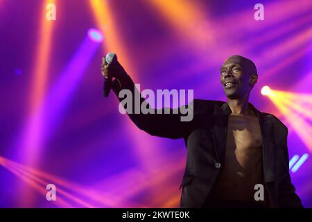 Treulose Auftritte auf der Bühne beim Exit Festival 2015 in der Festung Petrovaradin in der Stadt Novi Sad, Serbien. Stockfoto