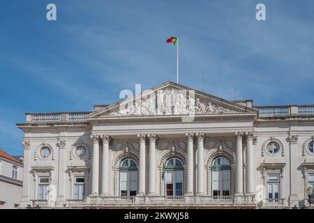 Rathaus von Lissabon auf dem Platz Praca do Municipio - Lissabon, Portugal Stockfoto