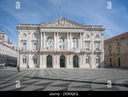 Rathaus von Lissabon auf dem Platz Praca do Municipio - Lissabon, Portugal Stockfoto