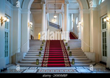 Im Inneren des Palais Coburg, auch bekannt als Palais Saxe-Coburg, gehörte es der Kohary-Zweigstelle des Hauses Sachsen-Coburg und Gotha, Wien, Österreich. Kumpel Stockfoto