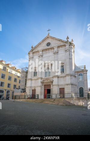 Nikolaikirche (Igreja de Sao Nicolau) - Lissabon, Portugal Stockfoto