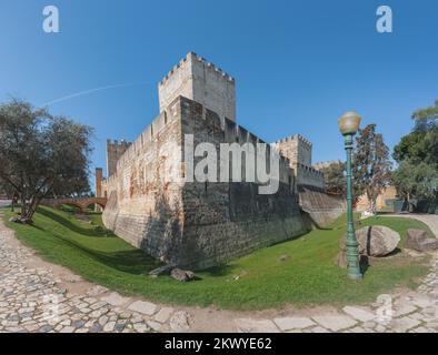 Castelo de Sao Jorge - Lissabon, Portugal Stockfoto