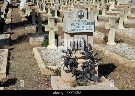 WW2 Kriegsgräber auf dem Asmara-Friedhof in Eritrea Stockfoto