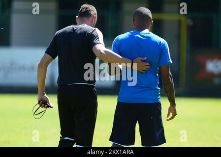 05.07.2017., Moravske Toplice, Slowenien - morgendliches Fußballtraining des GNK Dinamo Zagreb. Trainer Ivaylo Petev und Sammir. Foto: Marko Prpic/PIXSELL Stockfoto