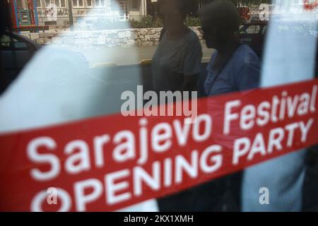 03.08.2017., Sarajevo, Bosnien und Herzegowina - Neueste Vorbereitungen auf dem Sarajevo Film Festival 23., Eröffnung am 11.. August. Und läuft bis 18,08 Uhr. Foto: Armin Durgut/HaloPix/PIXSELL Stockfoto