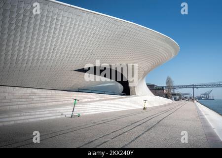 Museum für Kunst, Architektur und Technologie (MAAT) - Lissabon, Portugal Stockfoto