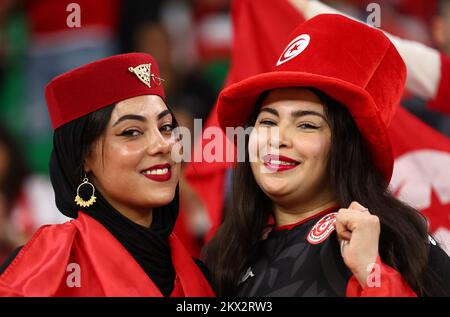 AR Rayyan, Katar, 30.. November 2022. Tunesien Fan während des Spiels der FIFA-Weltmeisterschaft 2022 im Education City Stadium, Ar Rayyan. Der Bildausdruck sollte lauten: David Klein / Sportimage Credit: Sportimage/Alamy Live News Stockfoto