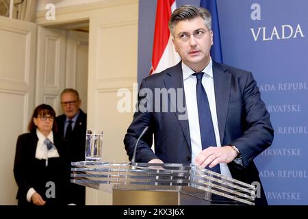 29.11.2017., Zagreb, Kroatien - Der Kroatische Premierminister Andrej ...