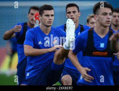 Amer Gojak of Dinamo Zagreb and Marko Livaja of Hajduk Split